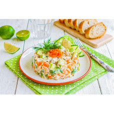 Салат "Оливье с сёмгой", 1 шт